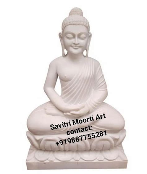 Classic White Gautam Buddha Marble Statue At Rs 21000 In Jaipur ID