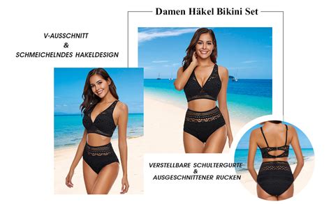 Zweiteiliger Hoch Taillierter Damen H Kel Bikini Trendiger V