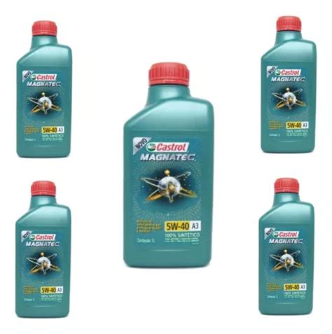 Óleo Motor 5un Castrol Magnatec Stop Start 5w40 A3 B4 Frete grátis