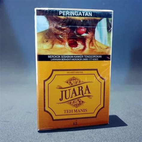 Jual Juara Teh Manis Sigaret Kretek Batang Rokok Bungkus Khusus