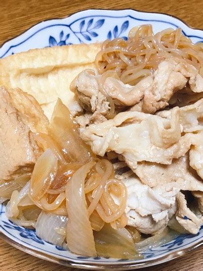 節約！豚こまと厚揚げのすき焼き風 By Sacchiん 【クックパッド】 簡単おいしいみんなのレシピが386万品