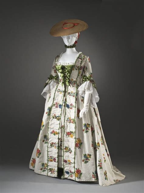 Woman s Dress and Petticoat Robe à la française LACMA Collections