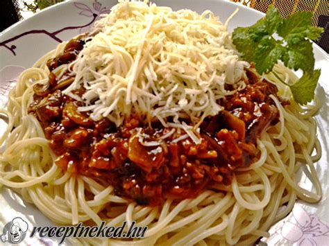 Bolognai Spagetti Gomb Val Recept Kautz Jozsef Konyh J B L Receptneked Hu