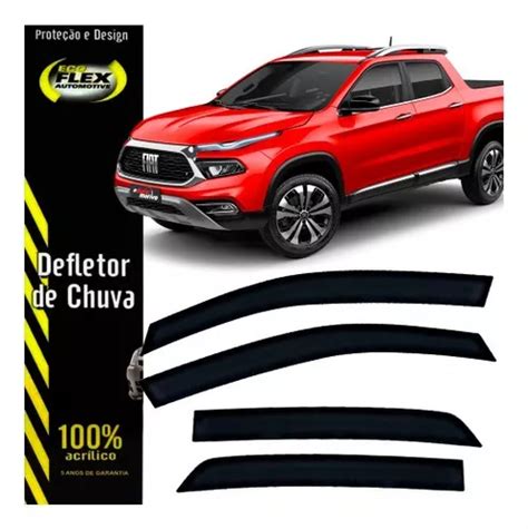 Defletor Chuva Fiat Toro 2016 A 2021 Ecoflex 4 Portas Calha MercadoLivre