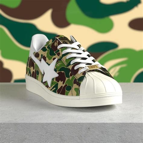 Bape A Bathing Ape × Adidas Superstar 80s Abc Camoが51、58に国内発売予定 God