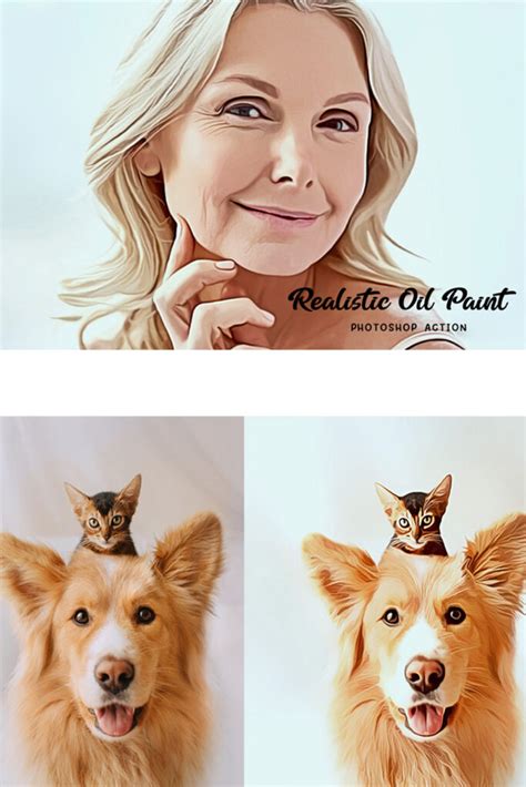 Realistic Oil Paint Photoshop Action Masterbundles