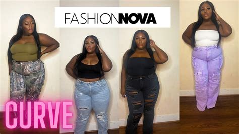 Fashion Nova Curve Jeans Try On Haulfall 2023 Youtube