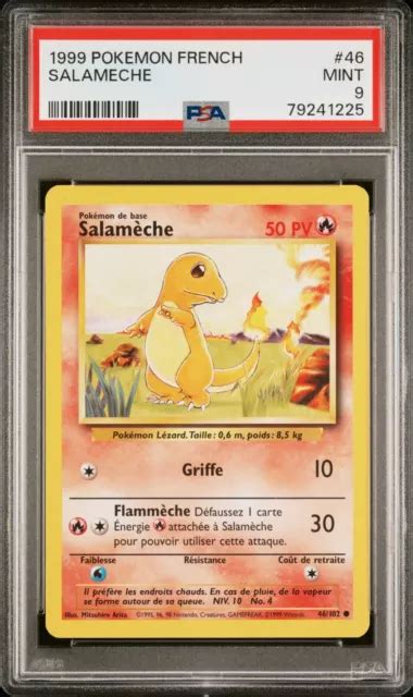 CARTE POKÉMON SALAMÈCHE 46 102 Set De Base Édition 2 Wizards PSA 9 EUR