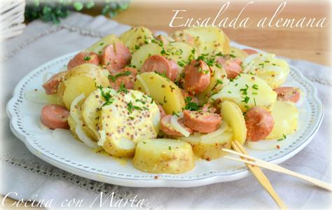 Cocina con Marta Recetas fáciles rápidas y caseras Ensalada alemana