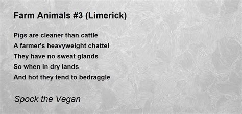 Farm Animals #3 (Limerick) - Farm Animals #3 (Limerick) Poem by Spock ...