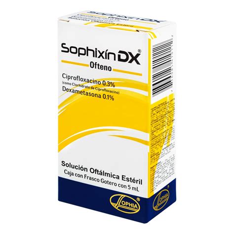 Sophixin Dx Ofteno 01 03 5 Ml Fco X 5 Ml Droguerias Patria