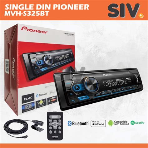 Jual Pioneer Mvh S Bt Headunit Single Din Deckless Mp Usb Dual