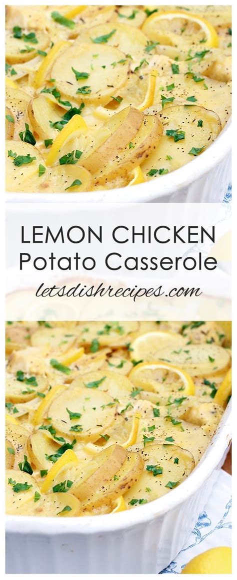 Lemon Chicken Potato Casserole