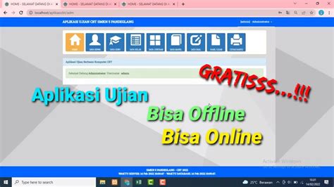 Aplikasi Ujian Online Offline Update Terbaru Framework Ci Cbt