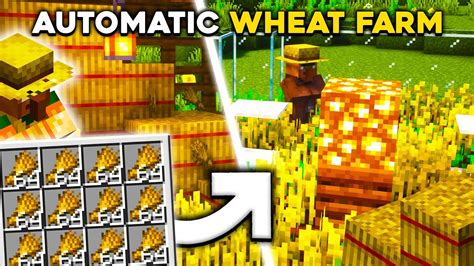 Minecraft 1 19 Easiest Automatic Wheat Farm Tutorial Youtube