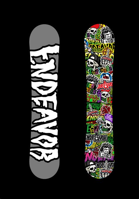 GRAPHICS for ENDEAVOR snowboards company on Behance