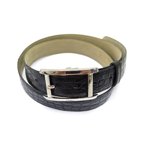 Ceinture Cartier Tank Americaine T Cuir De Crocodile