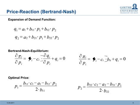 Optimal Pricing Understanding Differences Between Structural Models