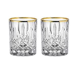 Nachtmann Noblesse Gold Collection Crystal Whiskey Tumblers Set Of 4