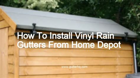 How To Install Vinyl Rain Gutters From Home Depot Gutter Hq