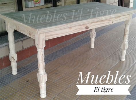 Mesa Comedor Torneada X Mts Muebles El Tigre