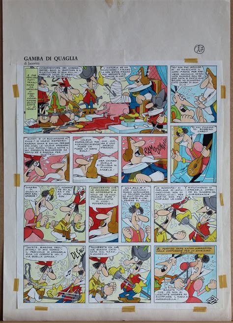 Benito Jacovitti Artefumetto Original Comic And Illustration Arts