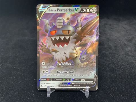 Pokemon Tcg Lost Origin Galarian Perrserker V Ultra Rare