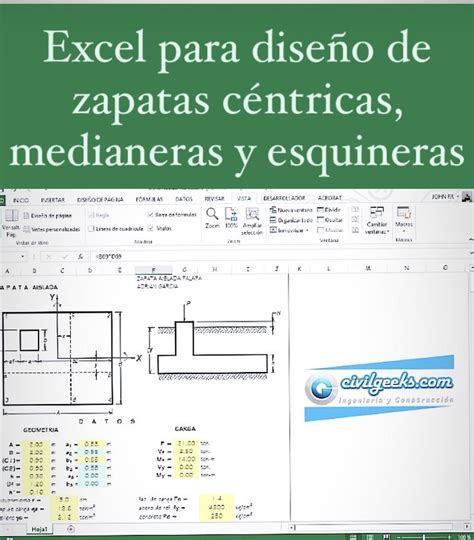 Excel Para Zapatas Calculo De Vigas Hojas De Calculo Disenos De Unas Eroppa