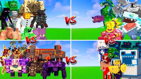 All Bosses Tournament In Minecraft Mutants Vs Mowzie S Vs Twilight Vs