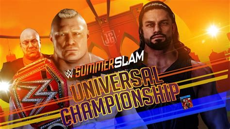 Wwe 2k18 Summerslam 2018 Brock Lesnar Vs Roman Reigns Universal