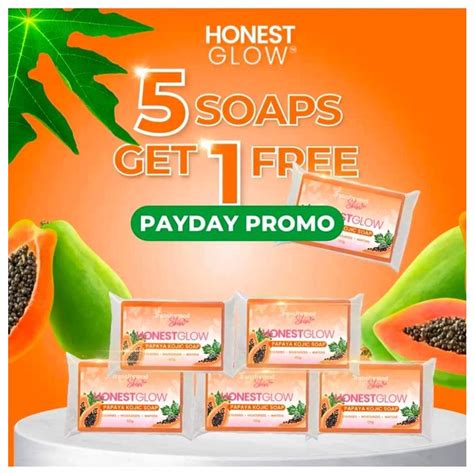 5 1 Honest Glow Papaya Kojic Soap By Transformed Skin 100g Shopee Philippines