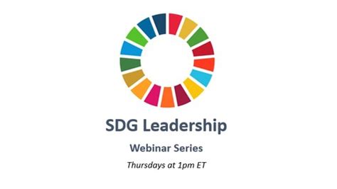 Sdg Leadership Webinar Series Global Compact Network Usa