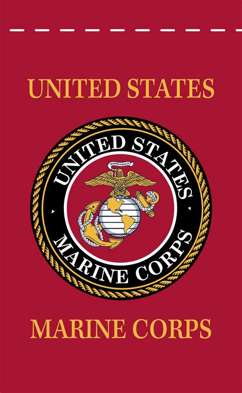 Us Marine Corps 18inx12in Nylon Garden Flag 18x12 Made In Usa 18x12