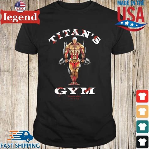 Original Attack On Titan Gym Armored Titan T Shirt