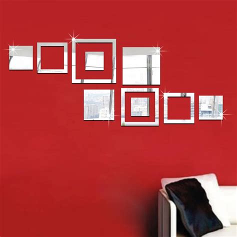 Funlife Environmental Creative Diy Crystal Living Room Bedroom Wall Paste Modern Simple Square