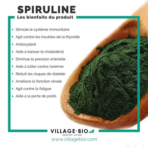 Les bienfaits de la SPIRULINE Aliments bons pour la santé