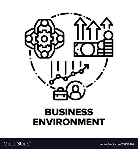 Business Environment Team Concept Color Royalty Free Vector