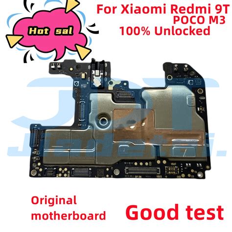 Unlocked For Xiaomi Redmi 9T POCO M3 Motherboard Original 128GB For