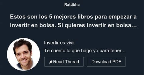 Estos Son Los 5 Mejores Libros Para Empezar A Invertir En Bolsa Si