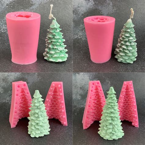 3D Stereo Pine Cedar Silicone Mold For Epoxy Resin Aromatherapy Gypsum