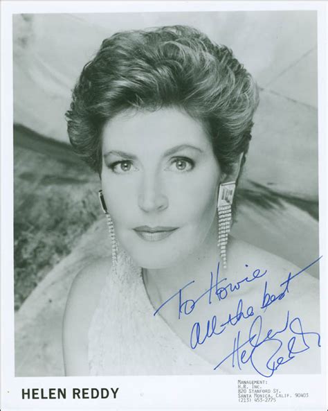 Helen Reddy Autographed Inscribed Photograph Historyforsale Item 294386