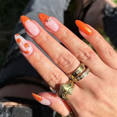 Pumpkin Nails 2023 The 20 Autumnal Cozy Designs Are Here