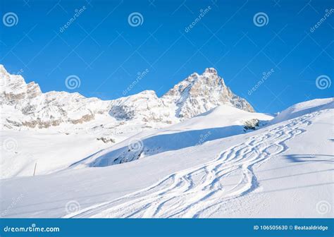 Italian Alps in the winter stock photo. Image of nature - 106505630