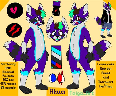 My Fursona Reference Sheet Base By Kitsuonn By Taiga Art On Deviantart