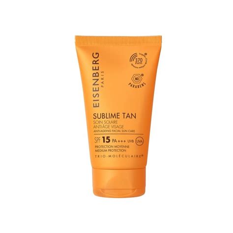 Eisenberg Solaire Sublime Tan Soin Solaire Anti Age Visage 50 Ml