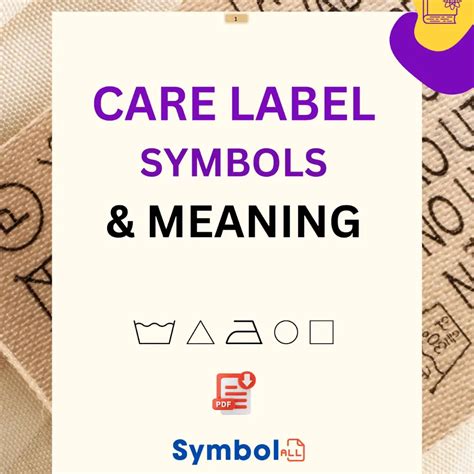 Care Label Symbols Pdf Symbol All