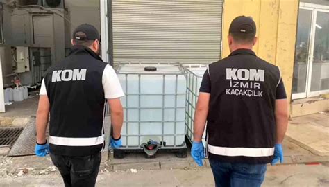 İzmir de sahte alkol imalathanesi ve sigara kaçakçılığı operasyonu