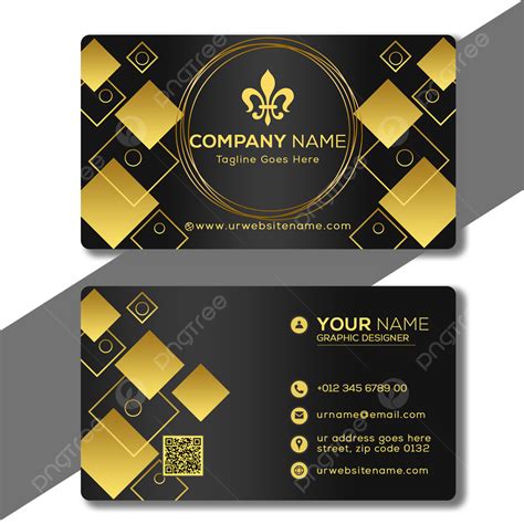 Luxury Gold Black Business Visiting Card Template Download on Pngtree