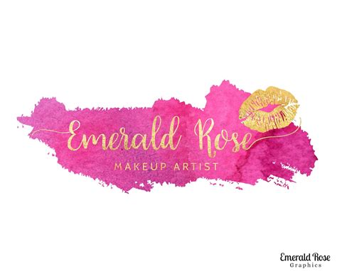 Pre Made Pink And Gold Logo Website Logo Business Logo Etsy