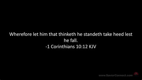 1 Corinthians 10 12 Kjv